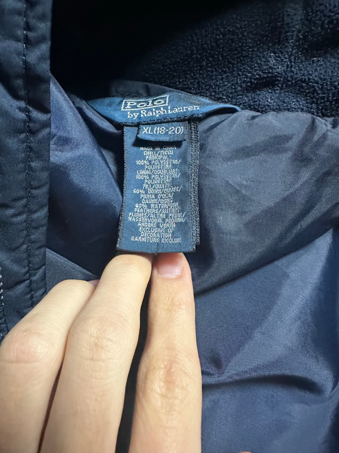 폴로 빅포니 패딩 18-20 size 상품이미지2