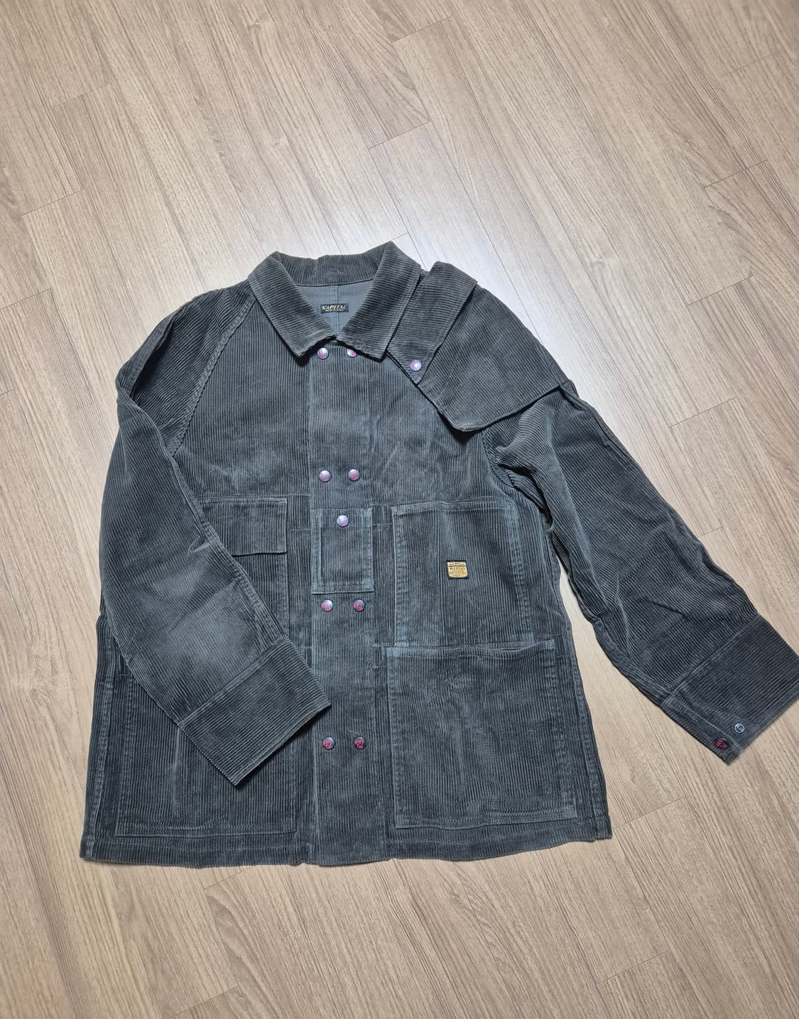 캐피탈 코듀로이 프로펠러 자켓(M) 상품이미지1
