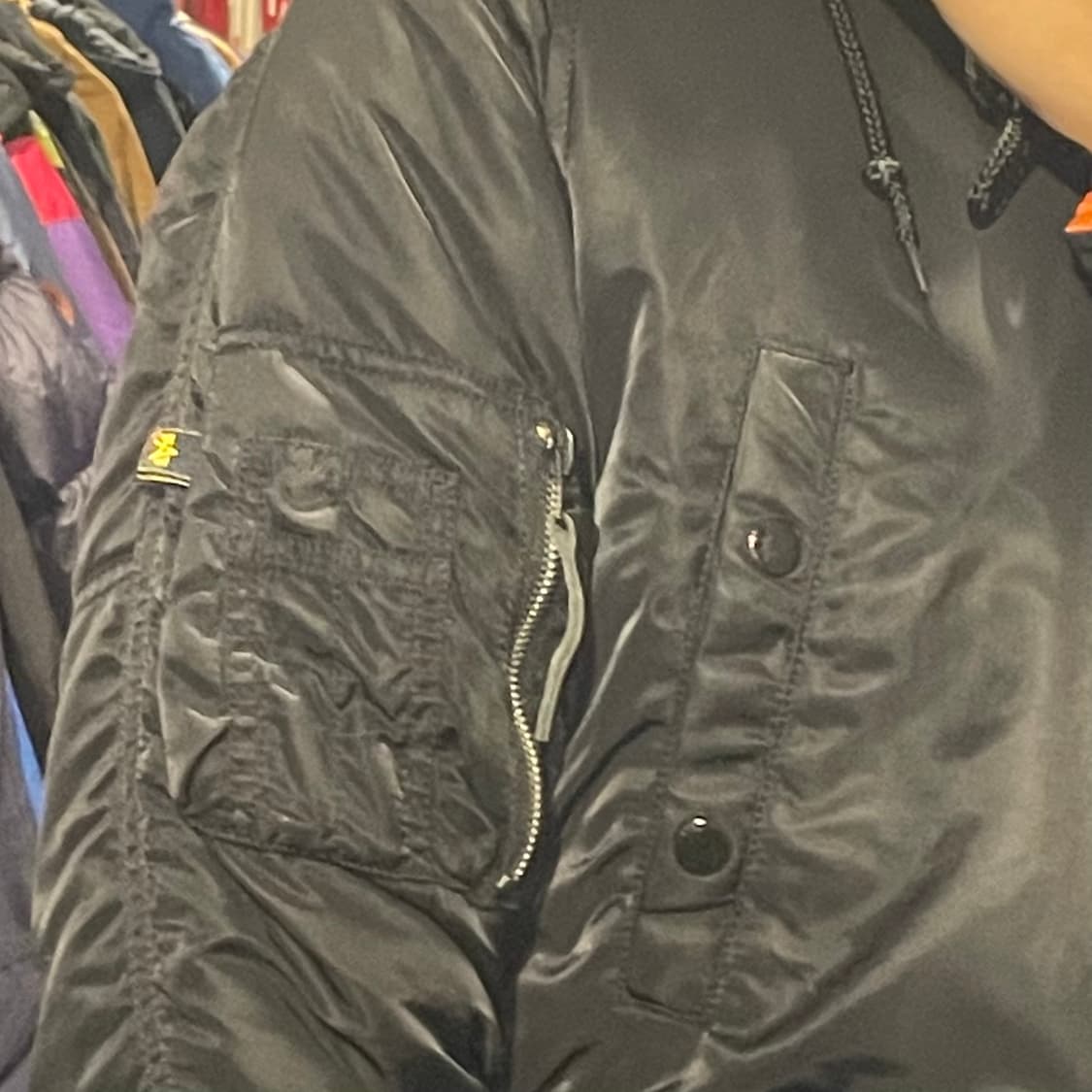 [IM] ALPHA 알파인더스트리 블랙 패딩 상품이미지6