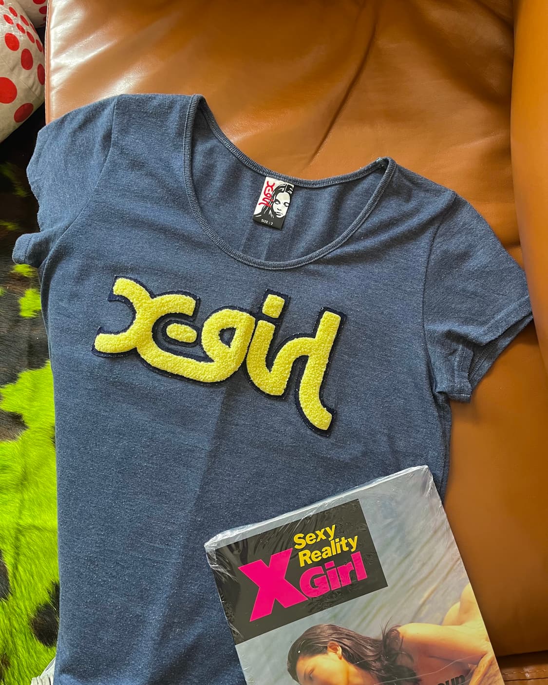 X-Girl Japan 3D Fleece Logo Long T-Shirt 상품이미지3