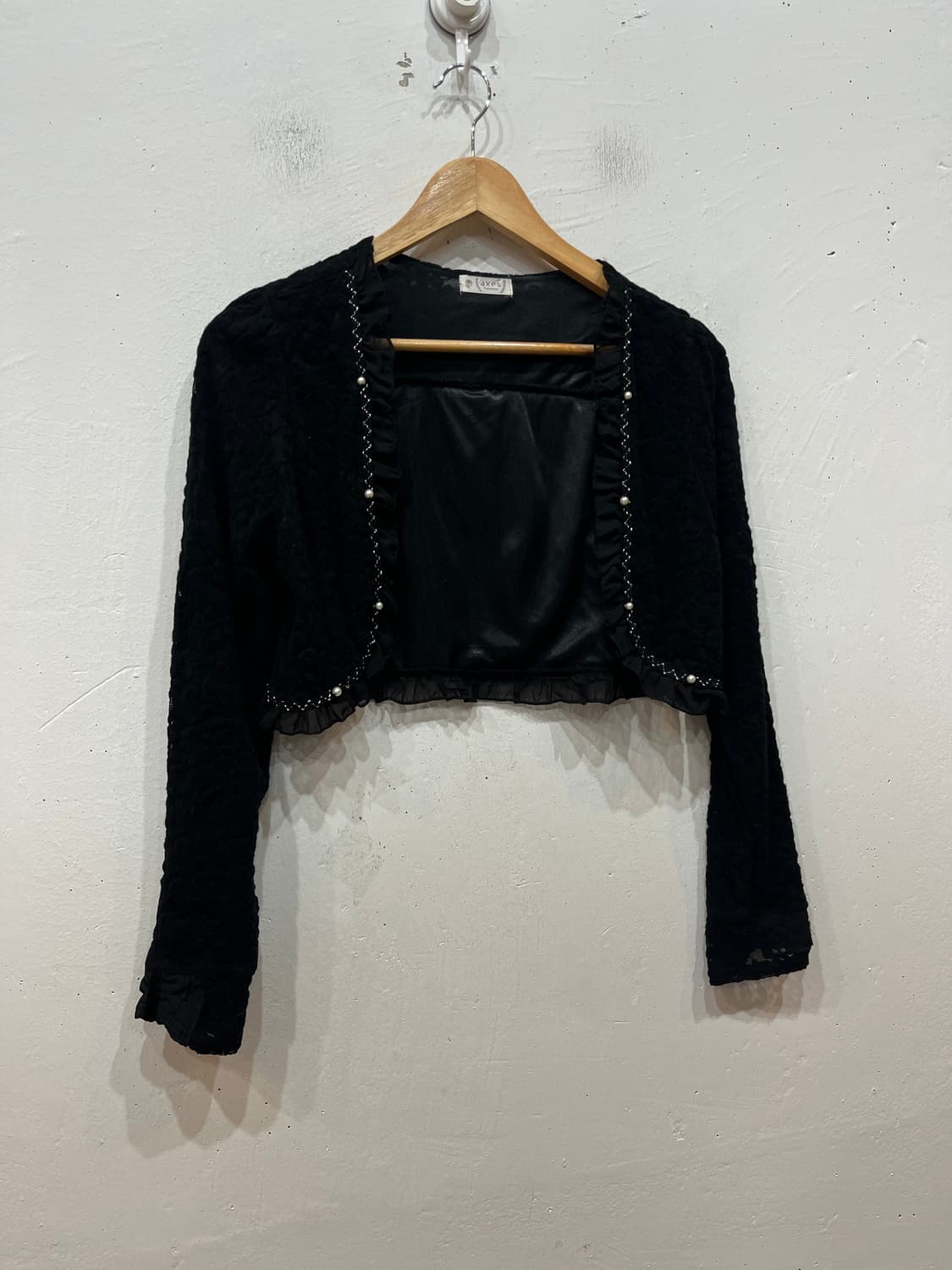 액시즈팜 레이스 프릴 볼레로 가디건  상품이미지1