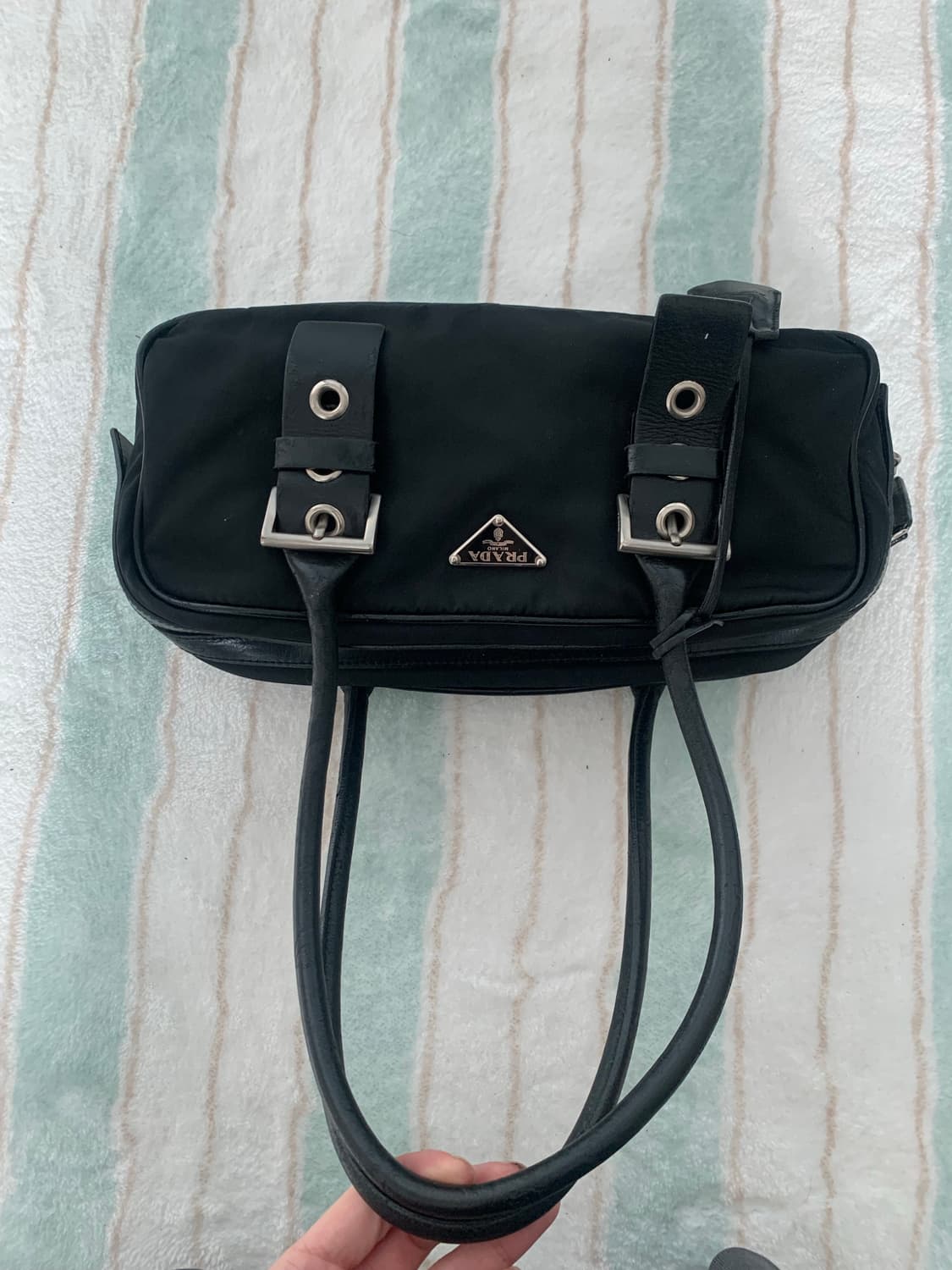 프라다 바게트백 볼링백 가방 상품이미지2