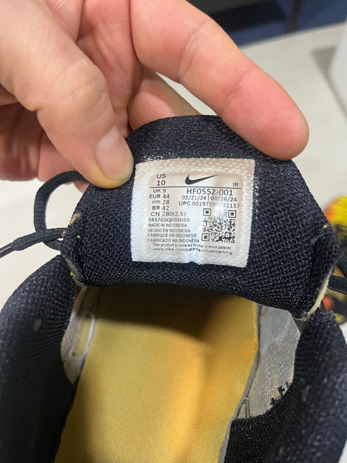 나이키 에어맥스 플러스 옐로우 280mm 상품이미지7