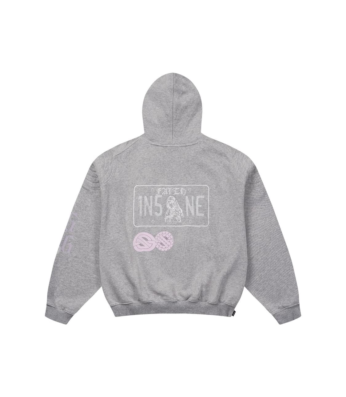 인세인개러지 INSANE RHINESTONE HOODIE_MELANGE  상품이미지2
