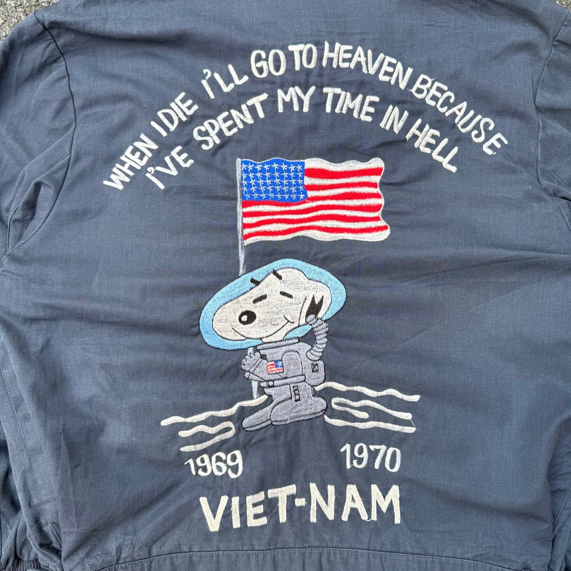 스누피 베트남전쟁 자켓 블루종 점퍼 상품이미지3