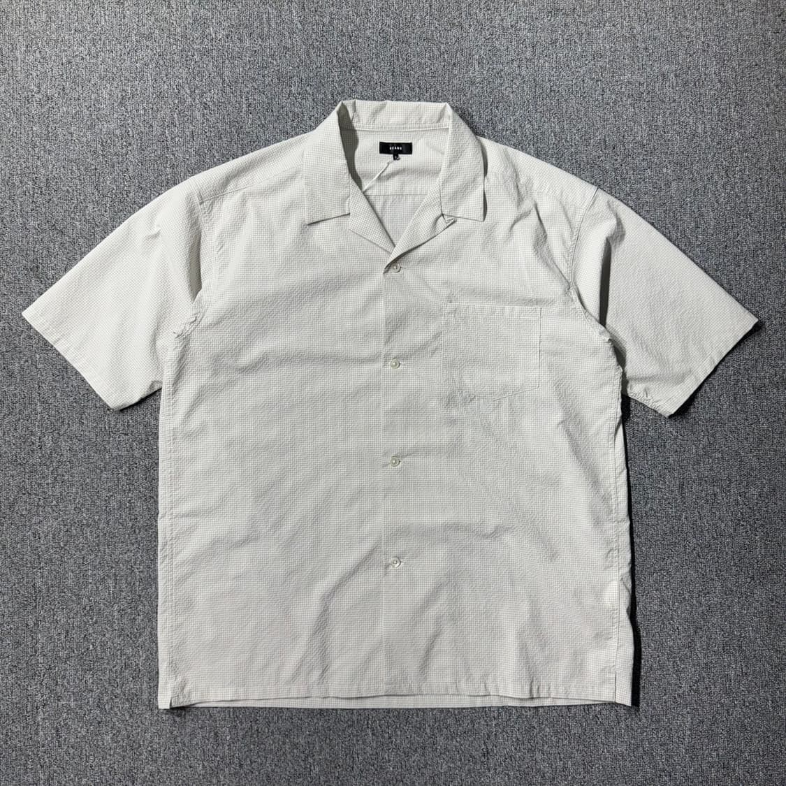 BEAMS 캠프 칼라 체크셔츠 그레이 ( L/OLD-7524 ) 상품이미지1