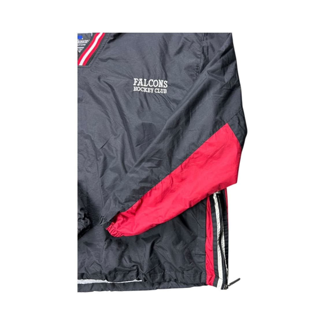 XL) 할로웨이 블랙 레드 컬러블록 스포츠 브이넥 풀오버 TM-032 상품이미지4