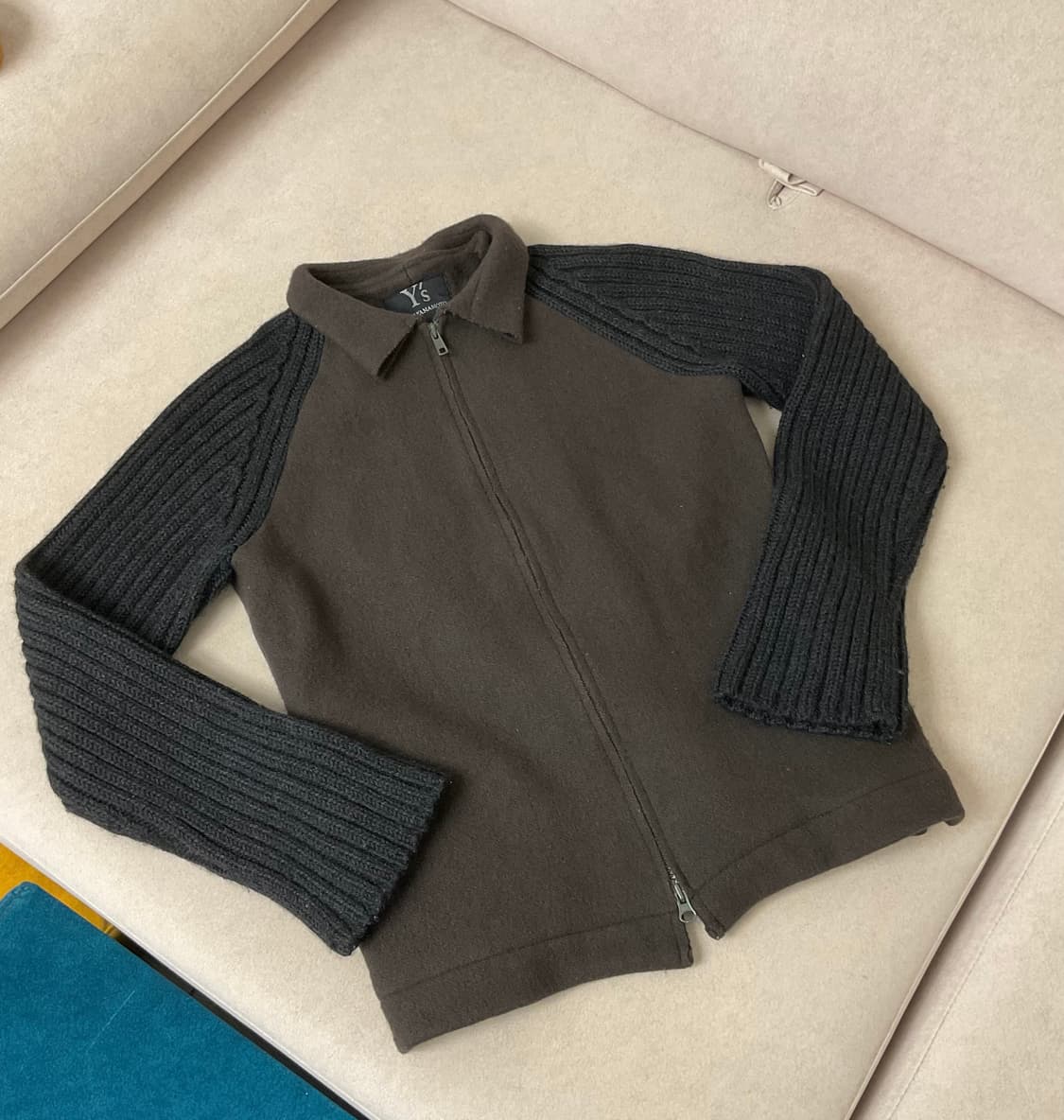 Y’s wool knit 2way zip up 상품이미지1