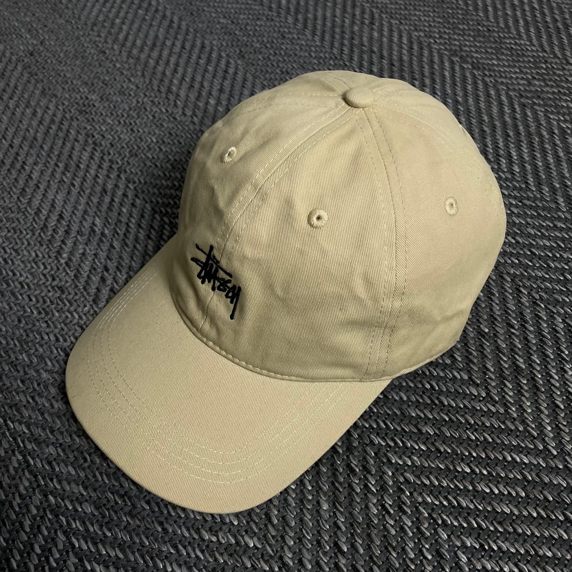 스투시 스탁 로고 베이지 볼캡o 4317 상품이미지2