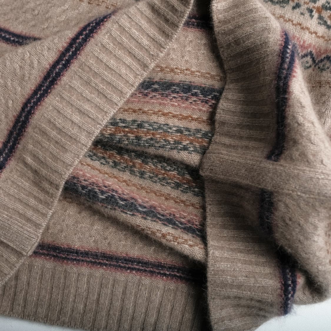 올드조 라쿤 페어아일 V넥 베스트 40(103-105)사이즈 상품이미지8