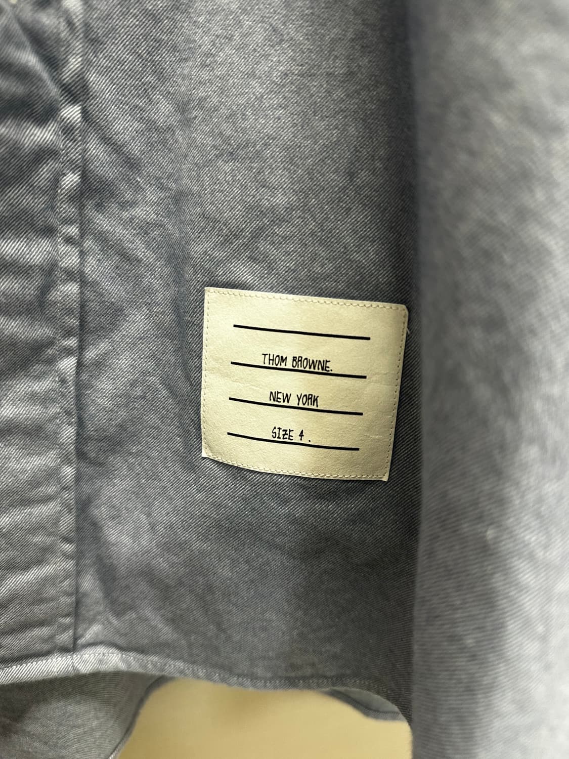 톰브라운 4바 스트라이프 솔리드 플란넬 셔츠 ( 4 ) 상품이미지7