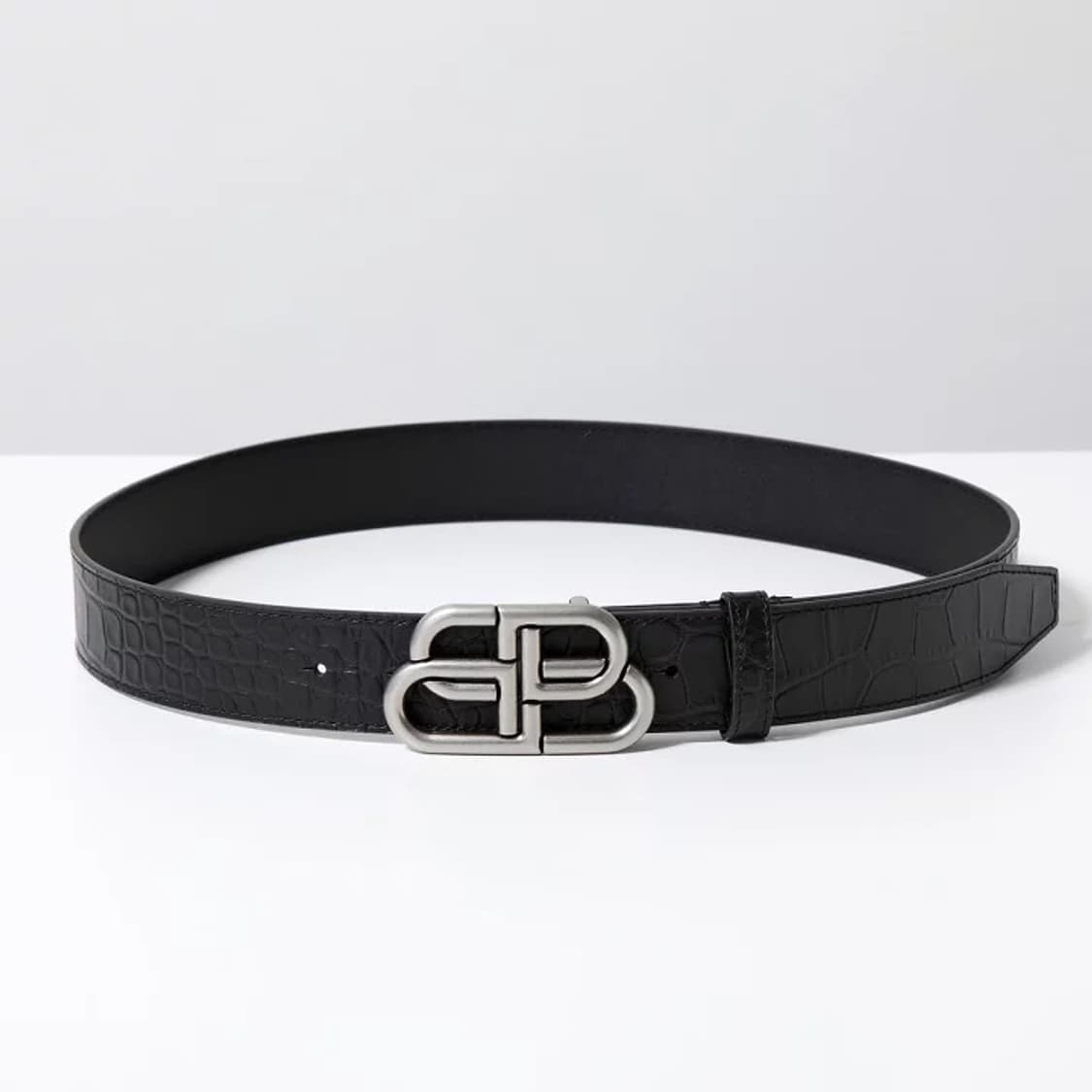 발렌시아가 BB 버클 레더 벨트 상품이미지2