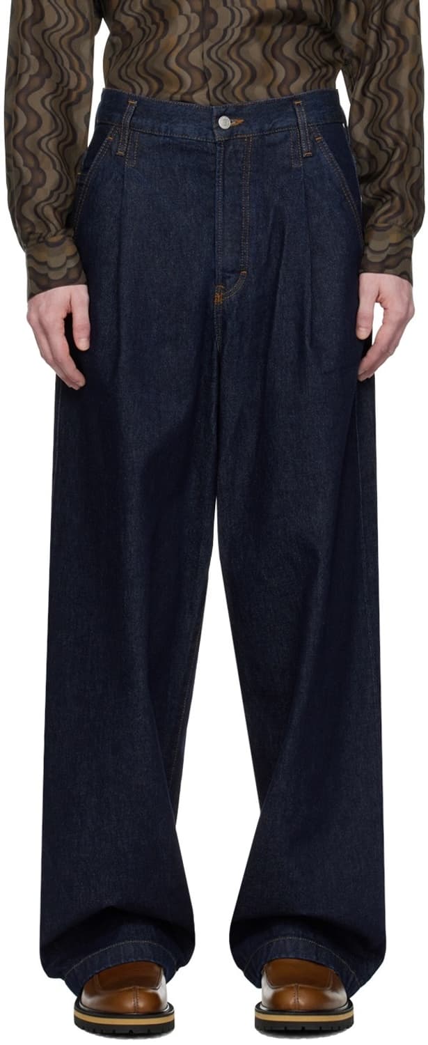 [34] 드리스 반 노튼 페닝 핀턱 하이웨스트 와이드 데님 상품이미지2