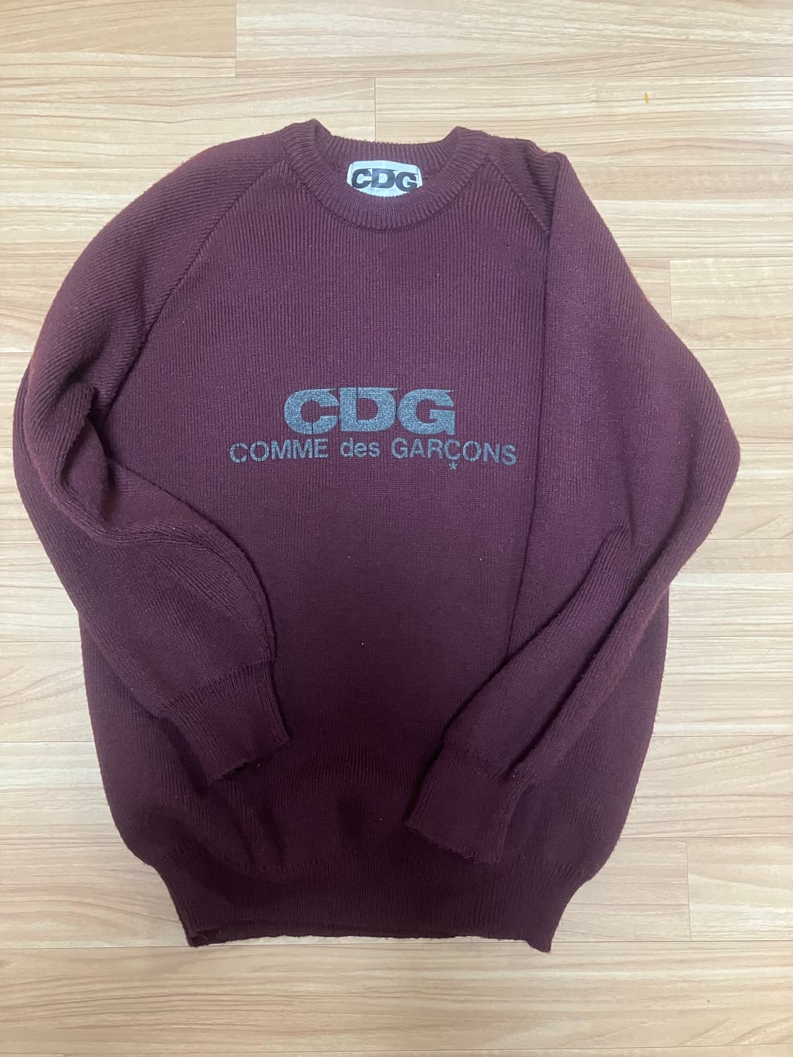 CDG 니트 버건디 상품이미지1