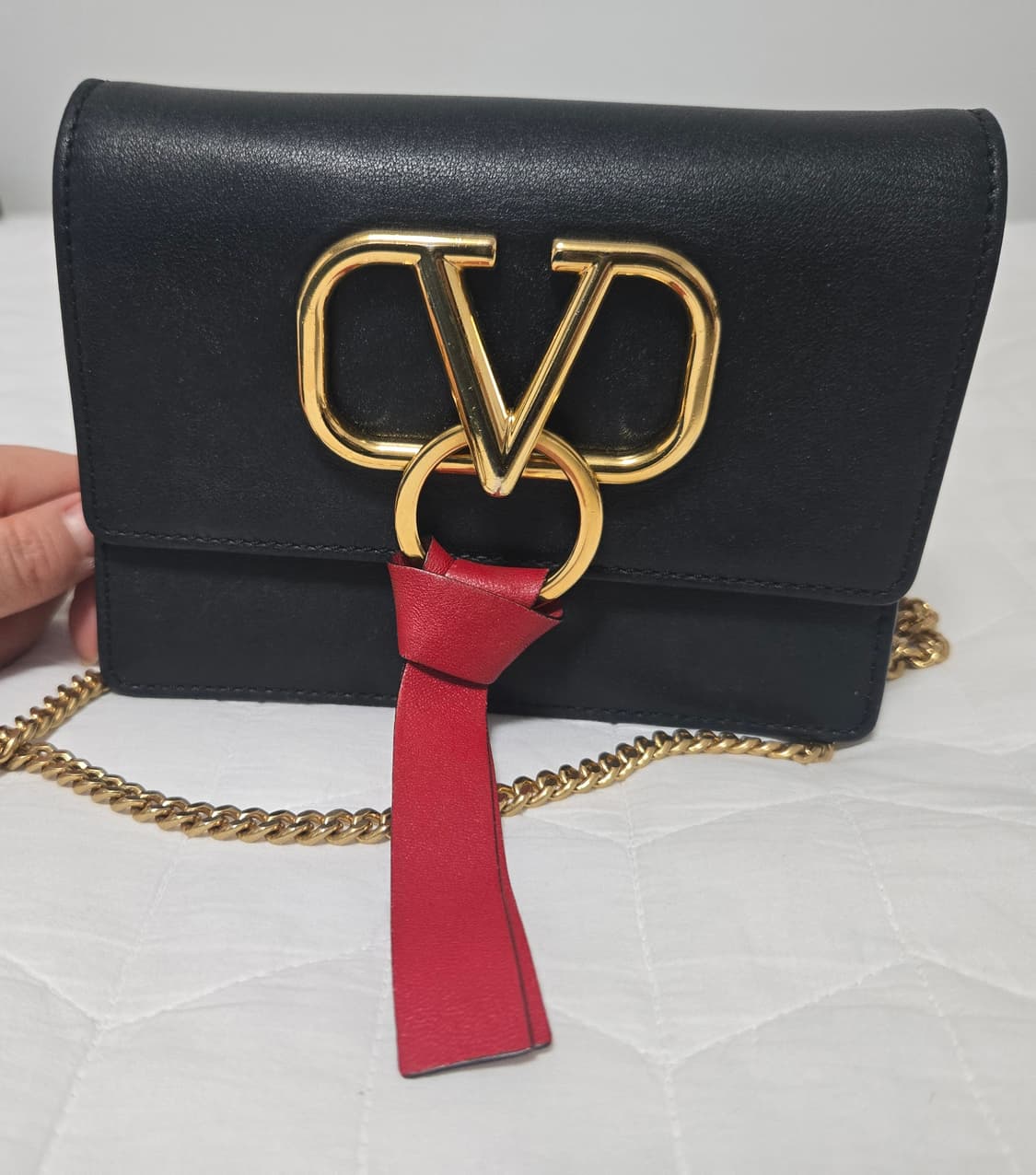 발렌티노 V링 리본 크로스 미니백 상품이미지1