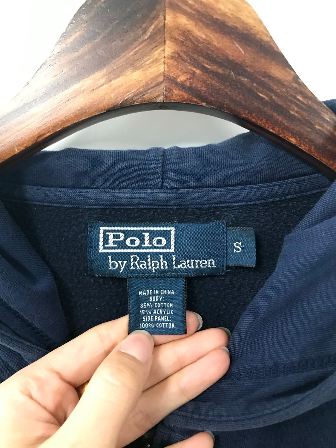폴로 랄프로렌 자수로고 네이비 후드집업 상품이미지5