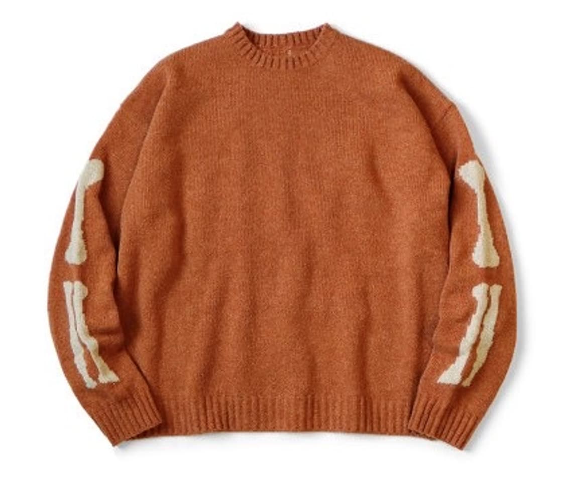 [1] 캐피탈 본 니트 오렌지 상품이미지2