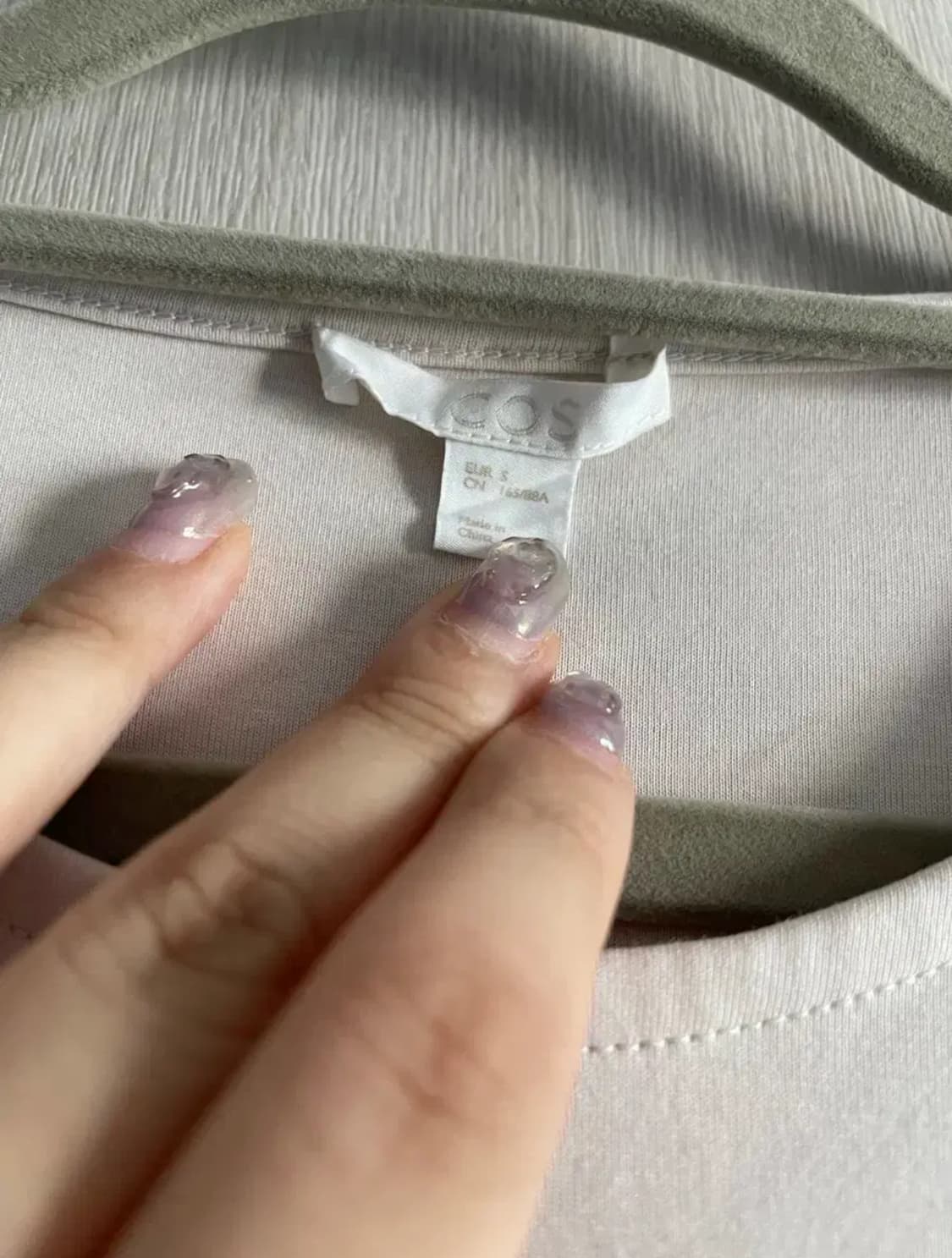 코스 배색 레이어드 블라우스 셔츠 상품이미지2