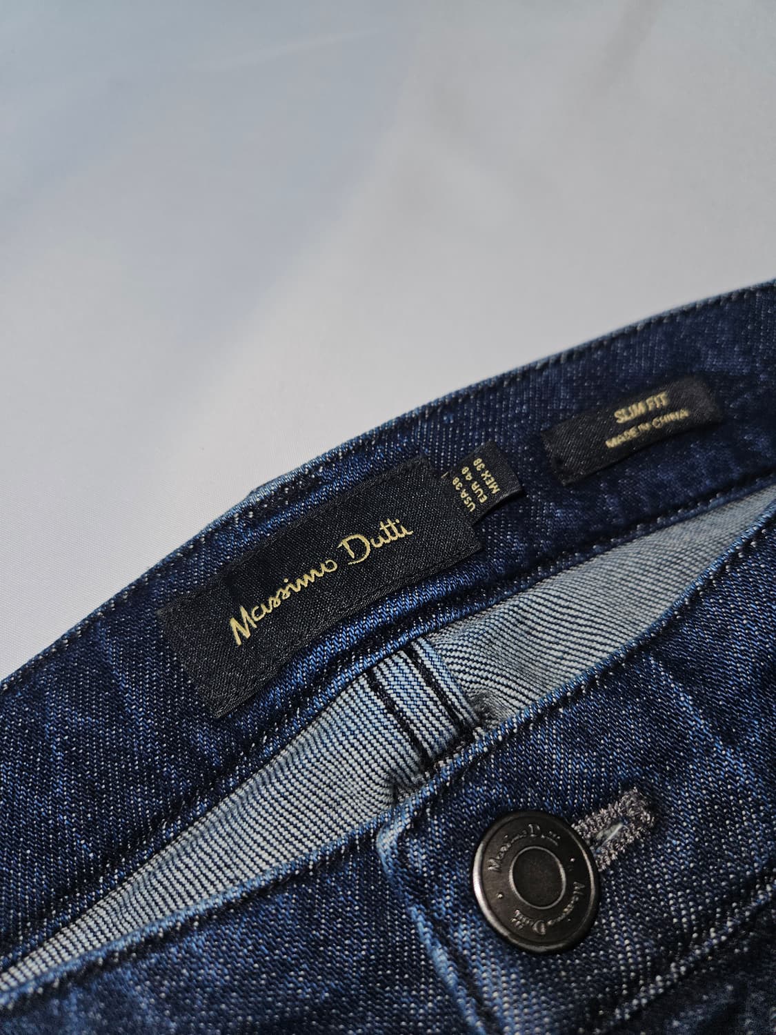 마시모두띠 옴므 청바지 데님팬츠 진 가죽패치 38 상품이미지4