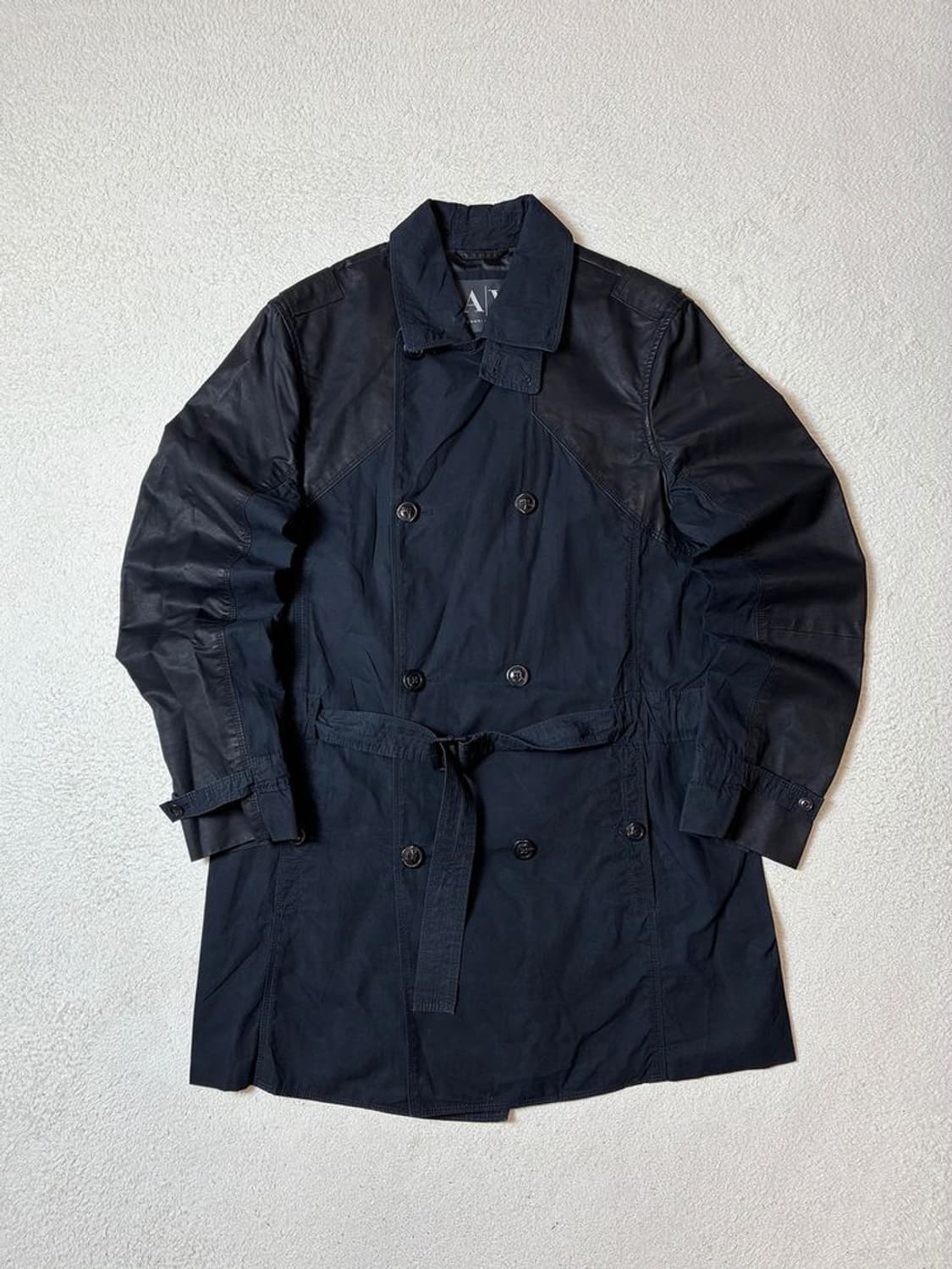아르마니 익스체인지 00's 코팅 트림 트렌치 코트 PN7840 상품이미지1