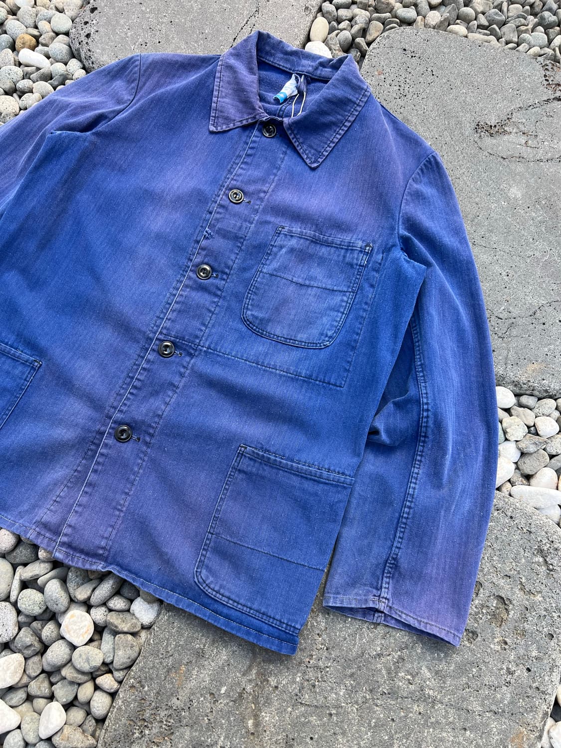 HARD FADED OLD VINTAGE HBT 헤링본트윌 프렌치워크자켓 상품이미지6