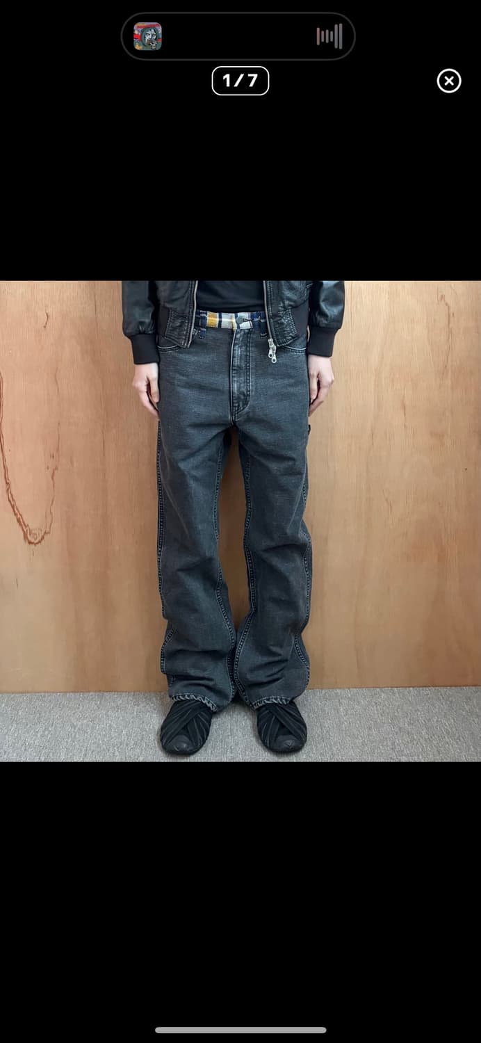 엔할리우드 체크 벨트 팬츠 상품이미지1