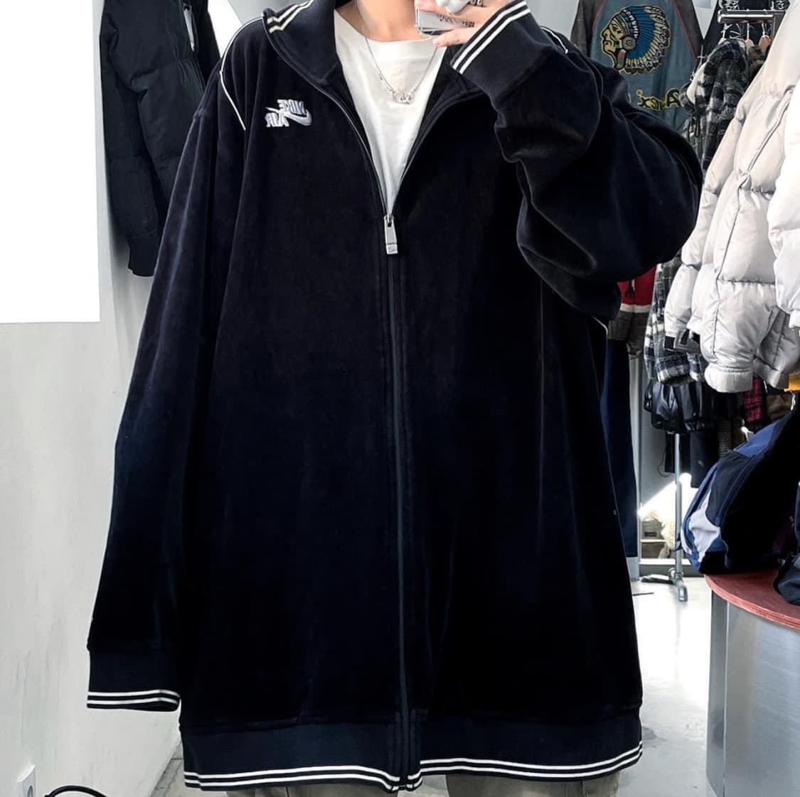 나이키 에어스우시 빅사이즈 트랙 벨루어 자켓 상품이미지3