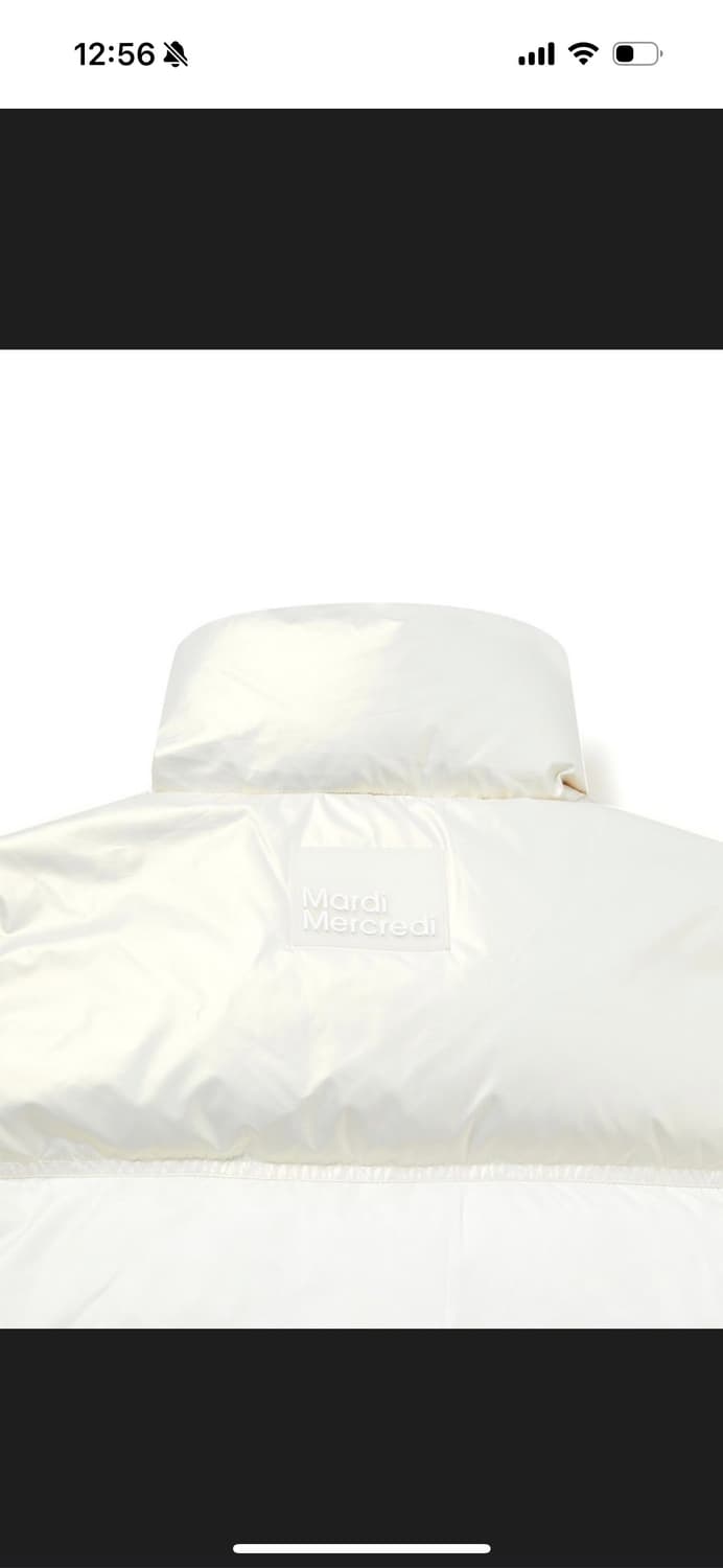 마르디 메르크디 크롭다운자켓패딩 화이트 상품이미지5