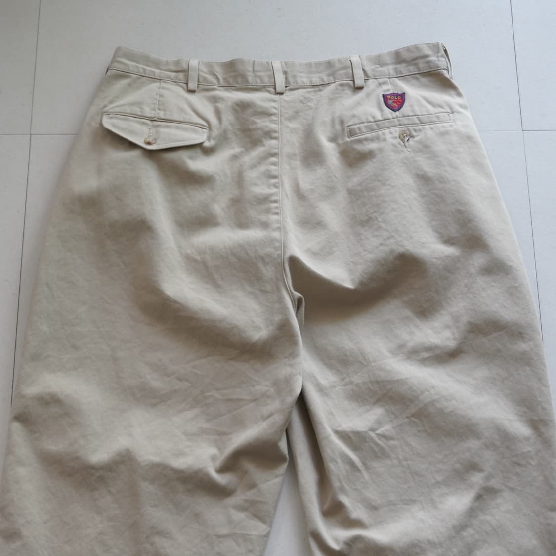 90s 폴로 랄프로렌 클래식 투턱 팬츠 탈론 지퍼 MADE IN USA 상품이미지8