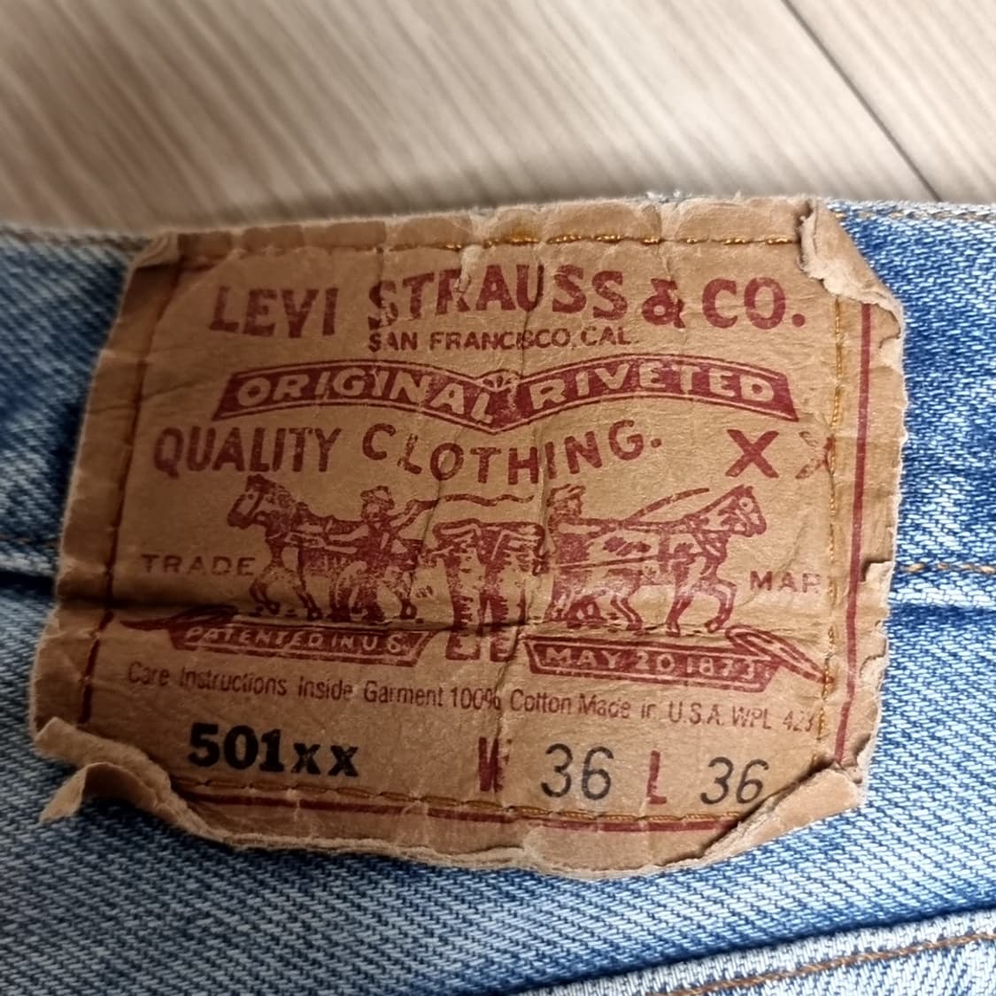 미제 usa 90s 리바이스 501(실측) 상품이미지5