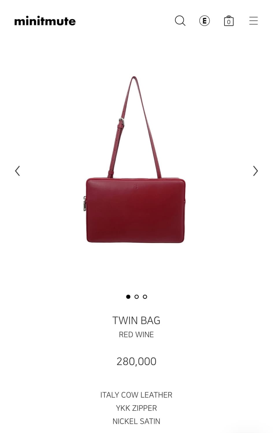 미닛뮤트 트윈백 - 레드와인 상품이미지9