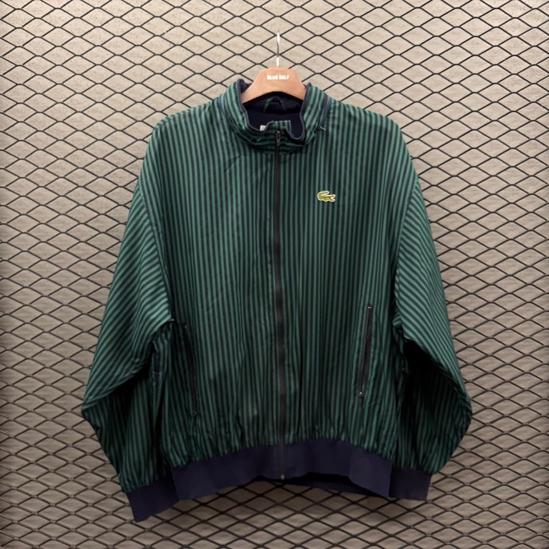 라코스테 스트라이프 블루종자켓 프렌치메이드 컬렉션 PK안감 디테일 상품이미지2