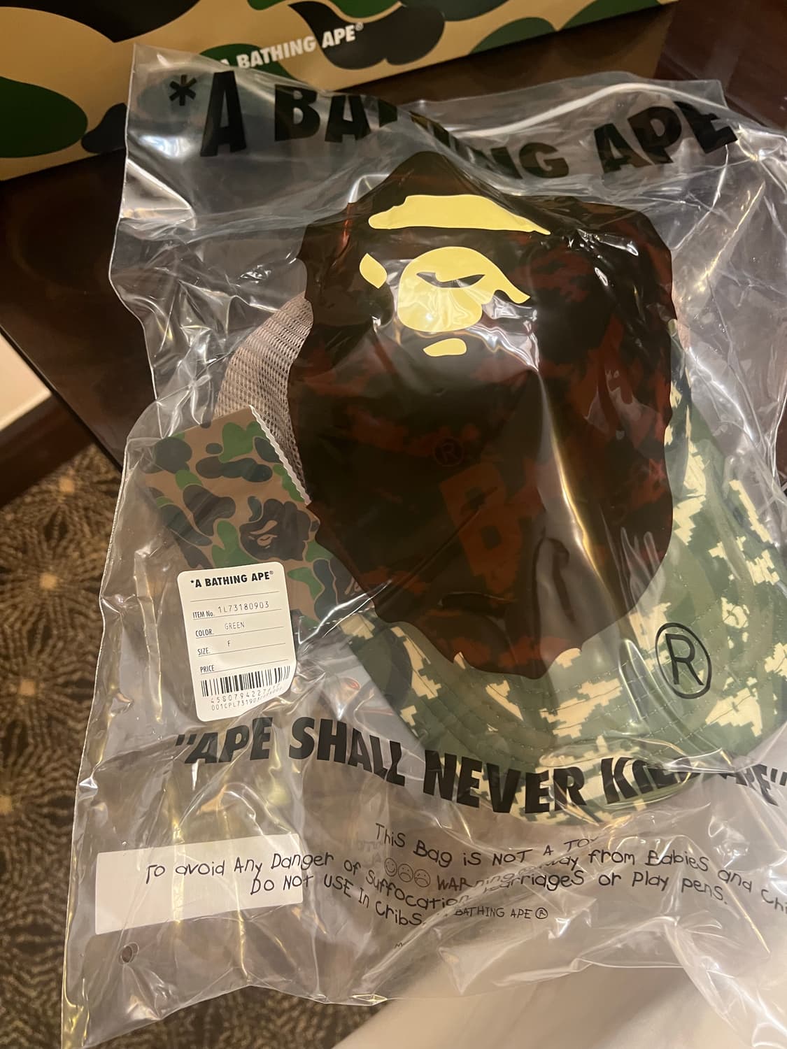 베이프 밀리터리 매쉬캡 상품이미지3