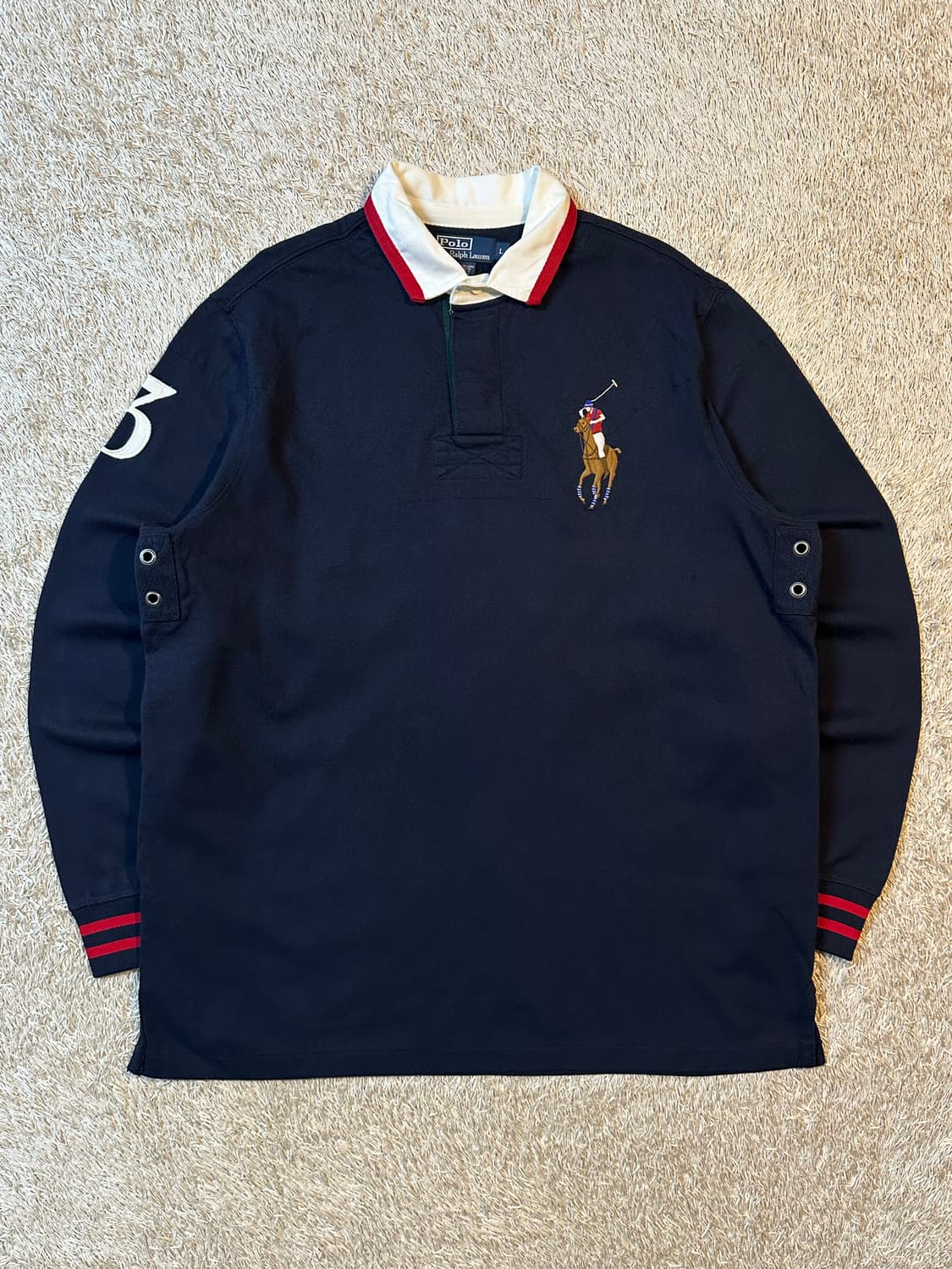 폴로 랄프로렌 멀티 빅포니 PK 럭비티 네이비 상품이미지1