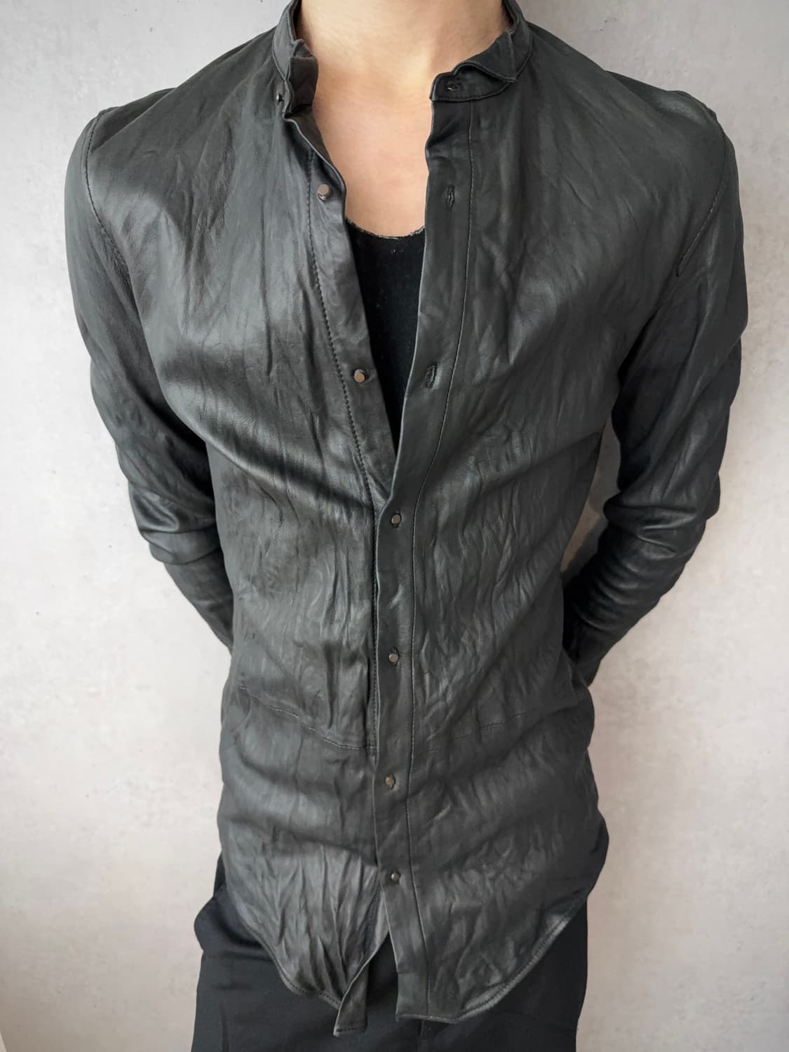 Julius leather shirt jacket 상품이미지3