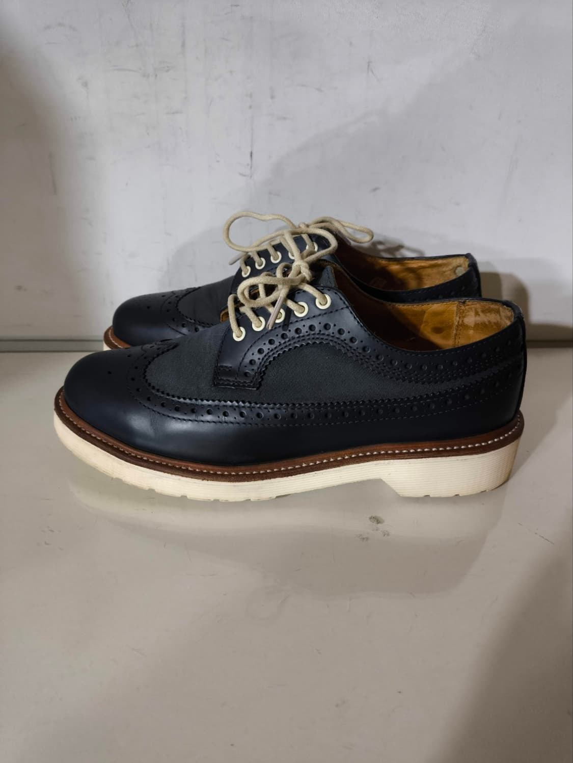 uk5 240mm 닥터마틴 알프레드 윙팁 네이비 상품이미지1