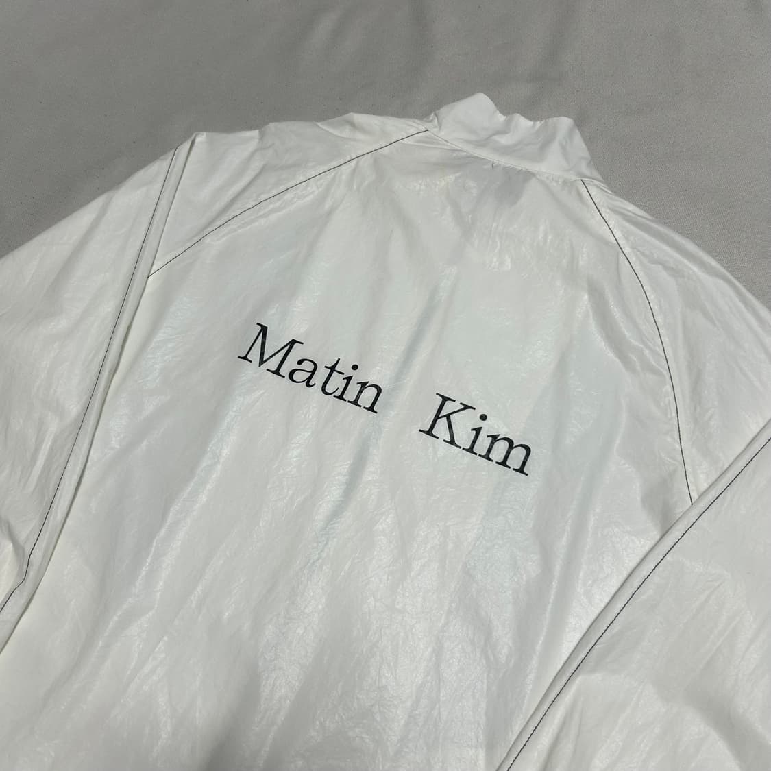 F 마뗑킴 화이트 바람막이 상품이미지1