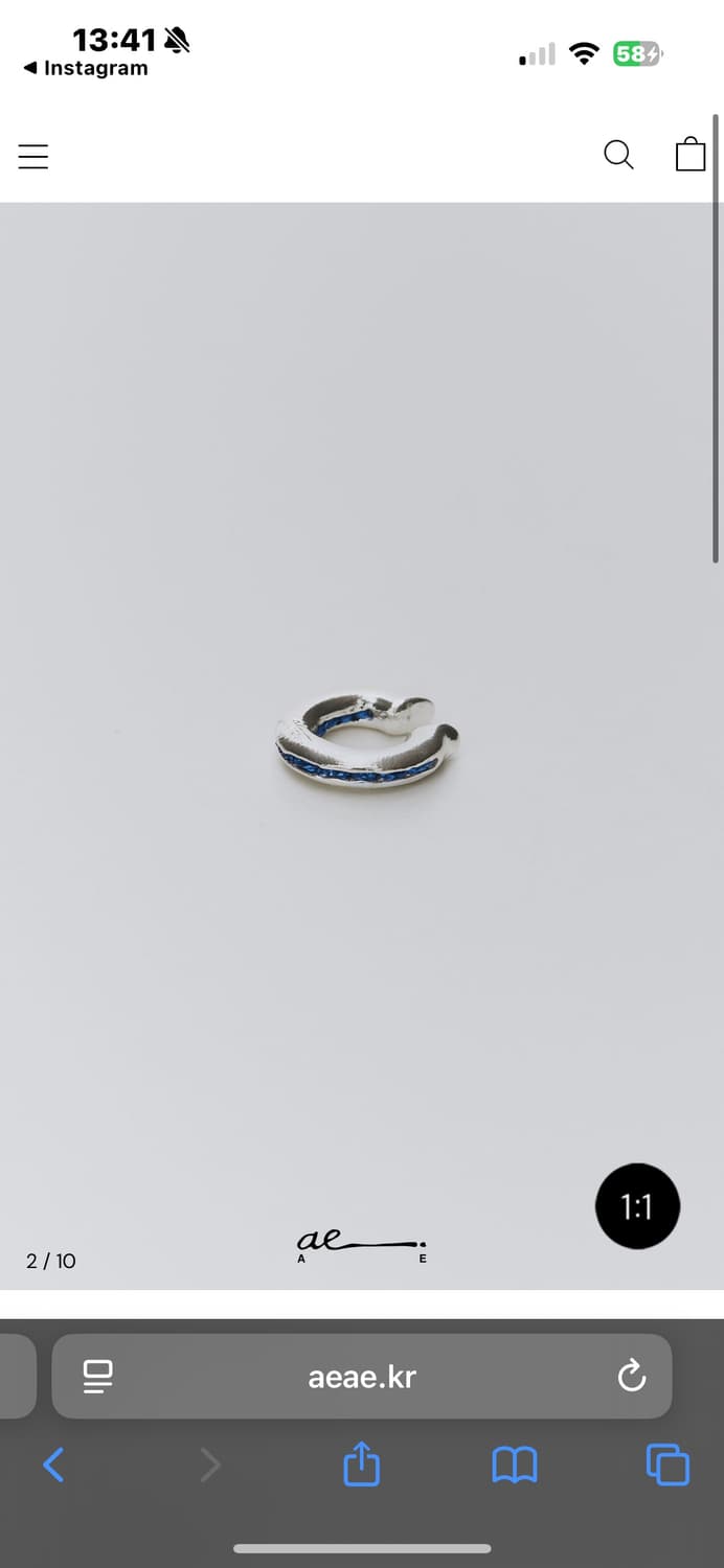 ae 애 tiny ring earcuff 타이니 링 이어커프 상품이미지2