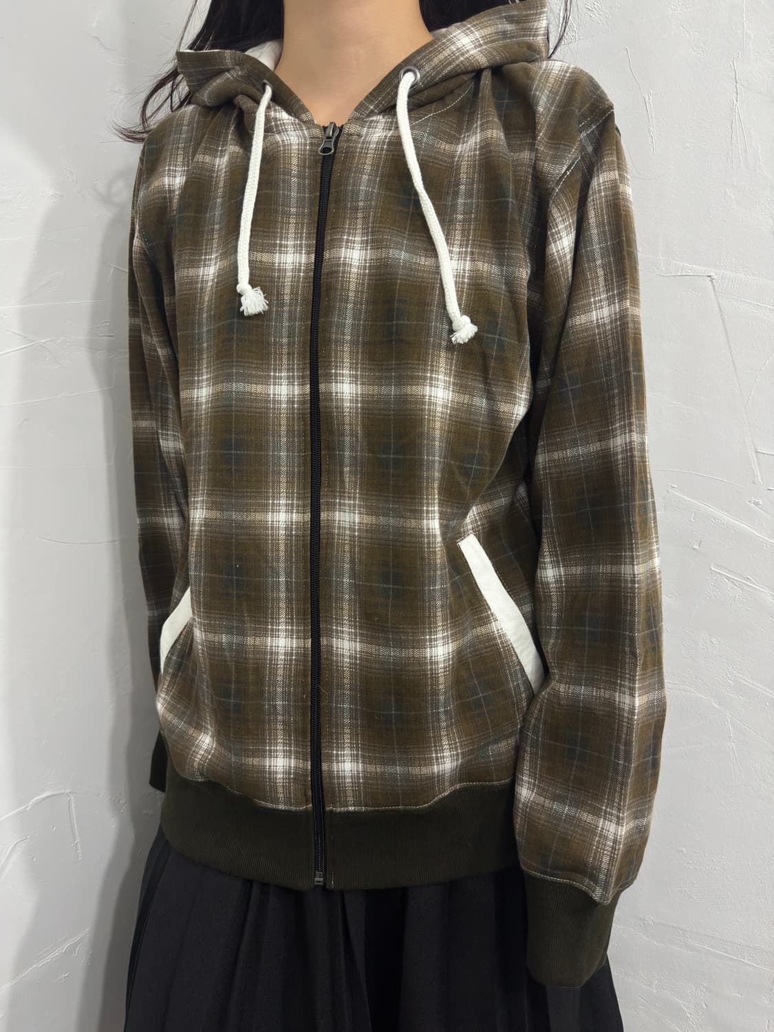 check hood zipup 상품이미지2