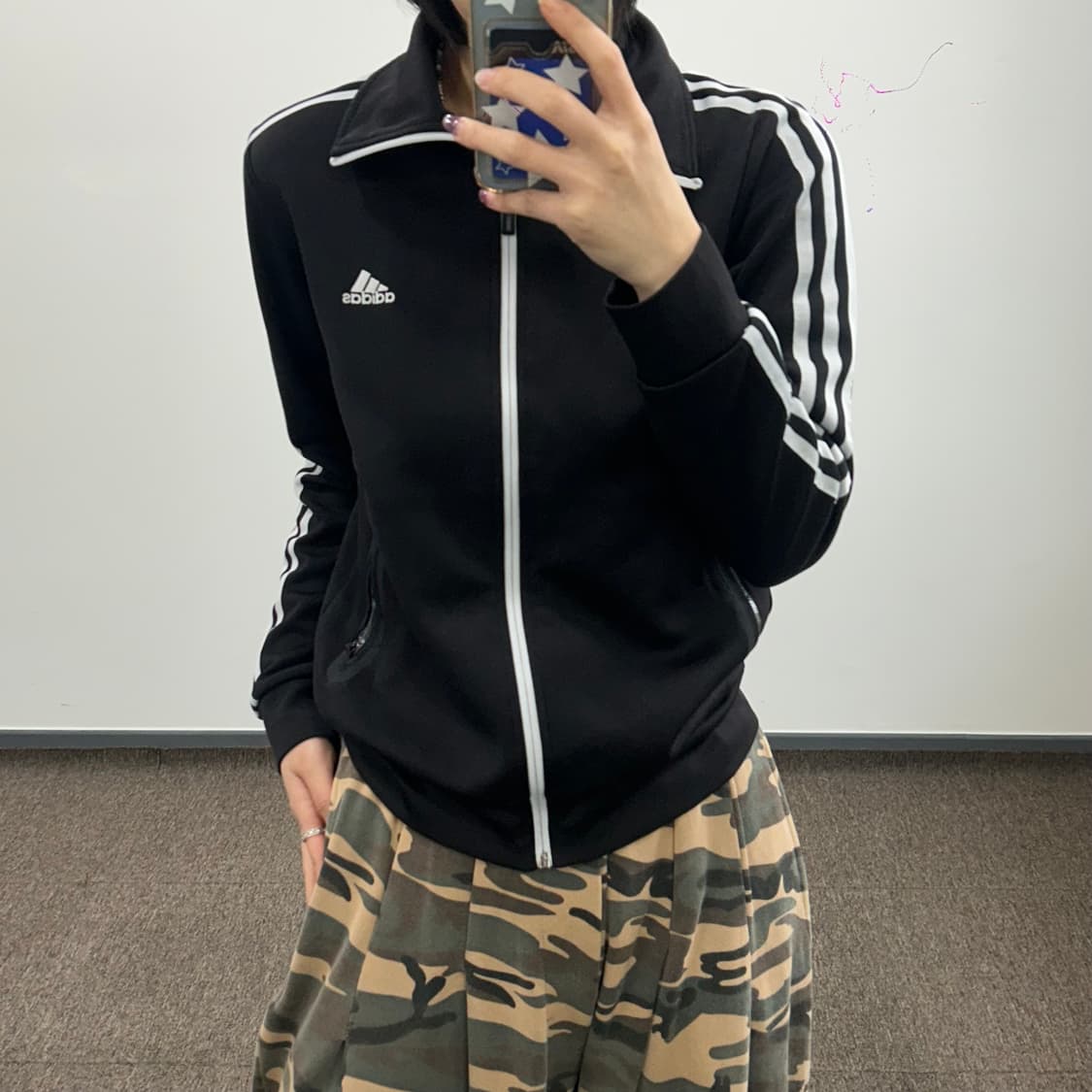 Adidas 아디다스 블랙 트랙탑 져지 상품이미지1