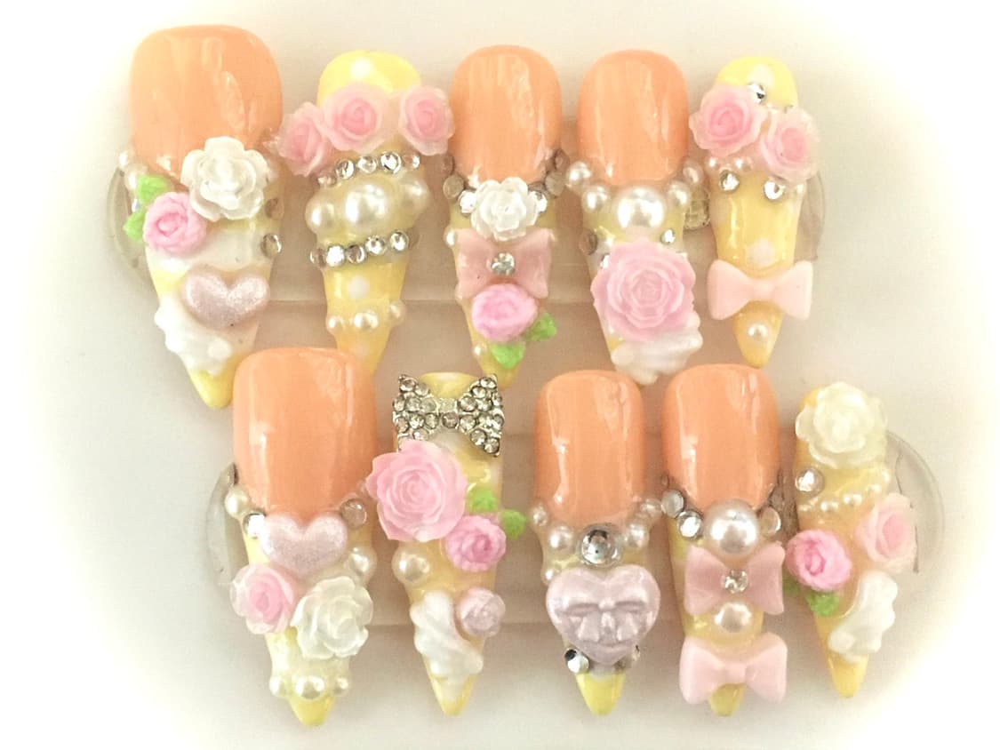 수제 네일  ໒꒰ྀི >ヮ<꒱ྀི১ 상품이미지1