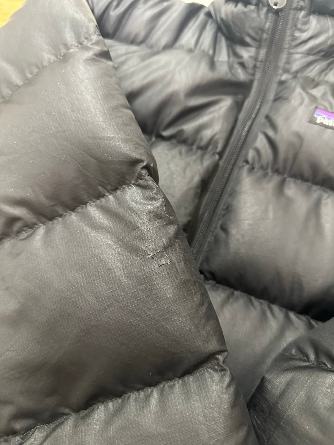 (M)00s 파타고니아 패딩 빈티지 패커블 다운 블랙 상품이미지6