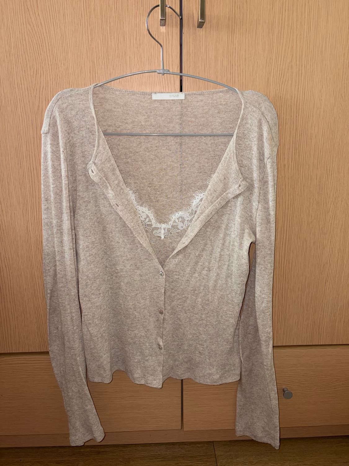 자라 레이스 콤비 탑 재킷 베이지 L(환승연애 현지 착용) 상품이미지4