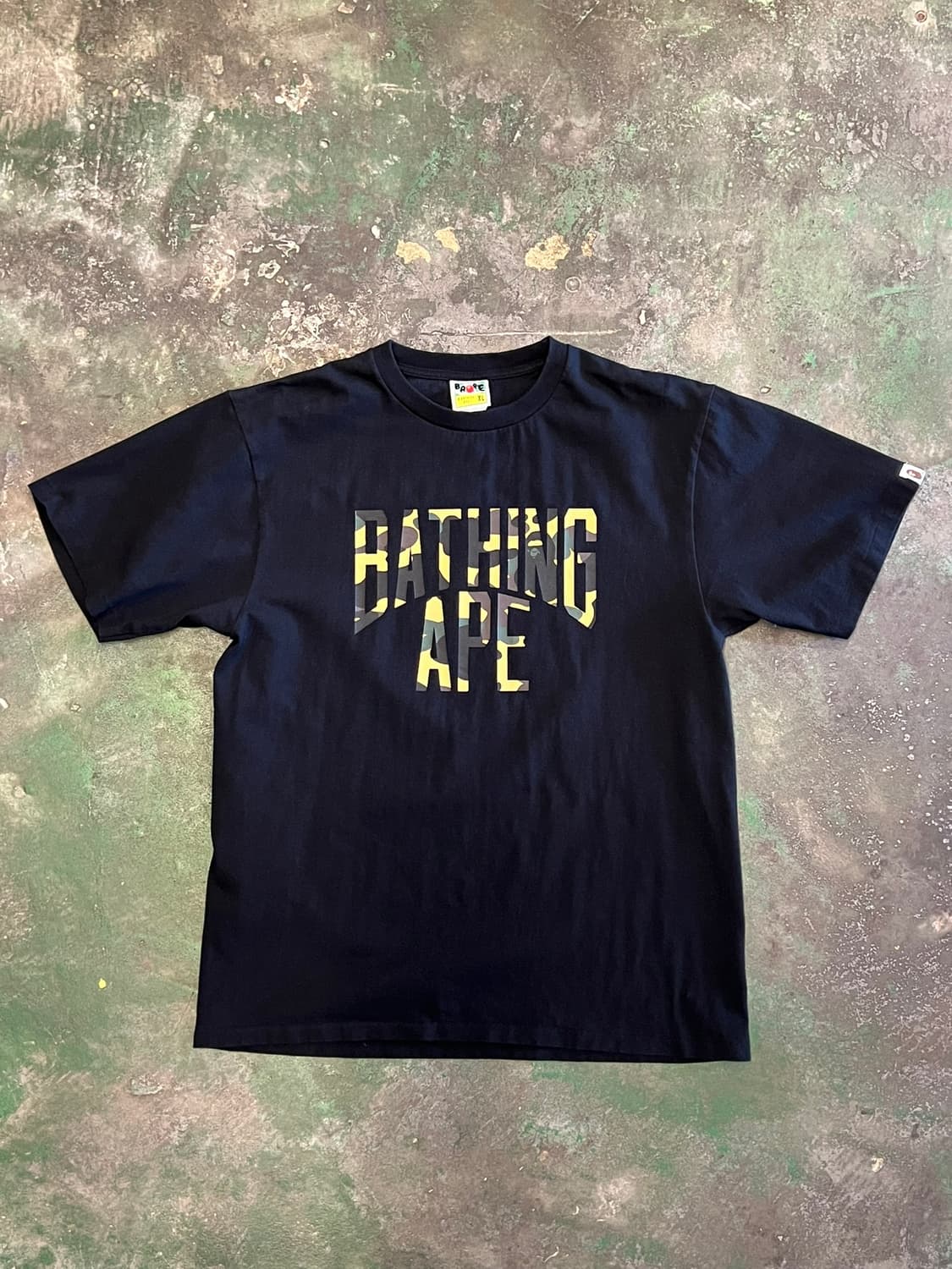[XL] 베이프 카모 로고 반팔 티셔츠 BAPE 상품이미지1