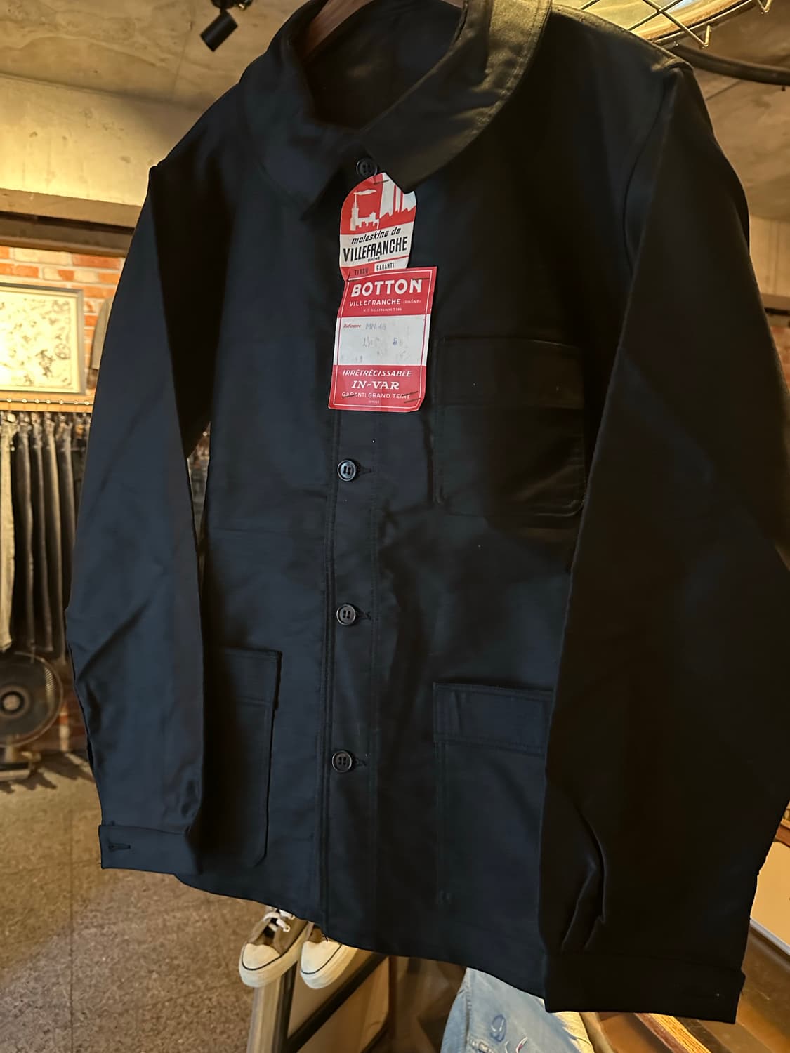 Dead Stock black french molskin work JK 상품이미지5