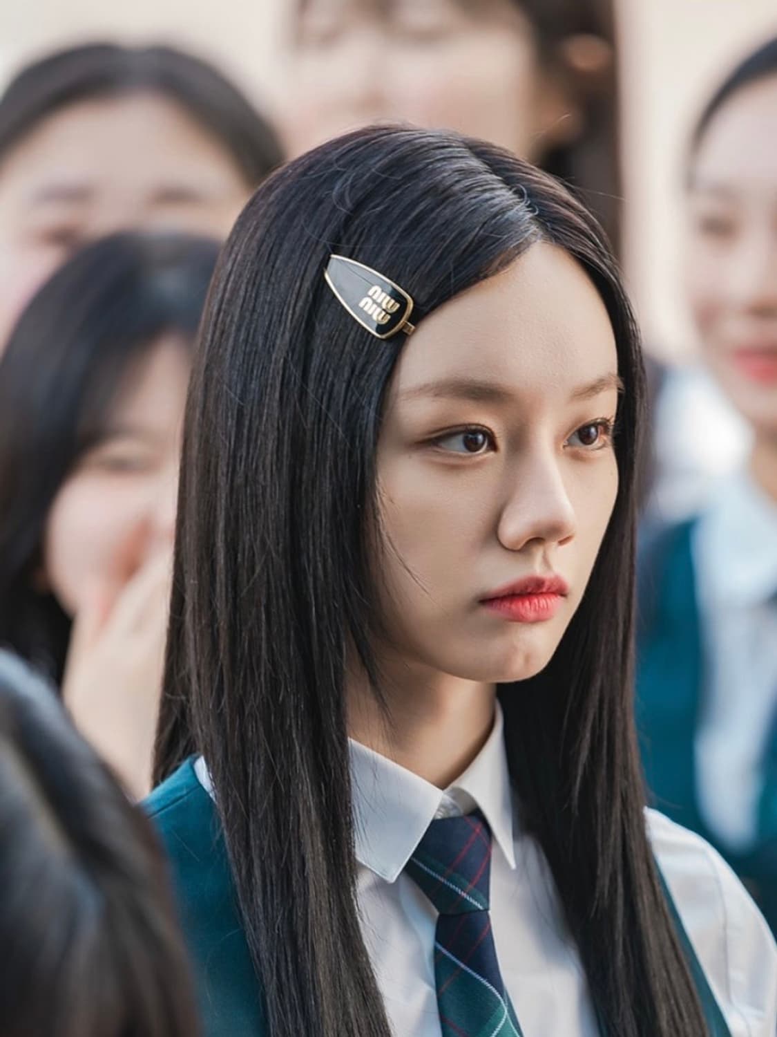 미우미우 업사이클링 에나멜 메탈 헤어핀 상품이미지1