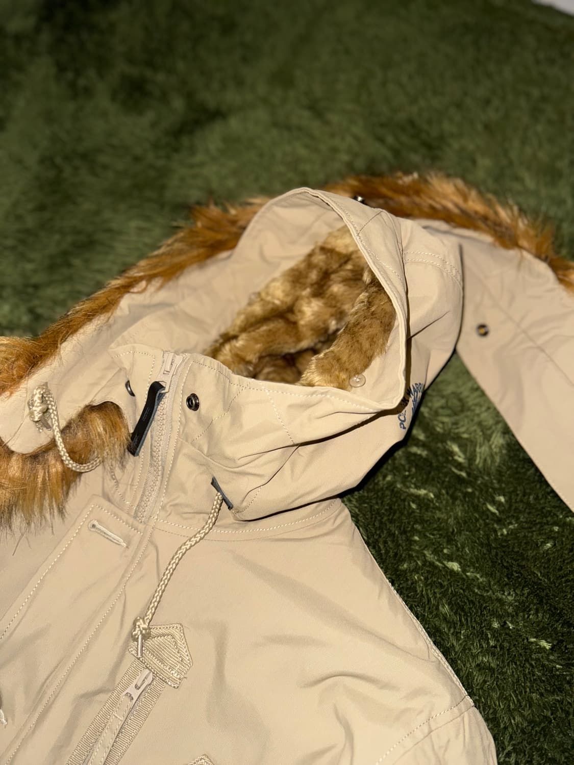 [L] 알파인더스트리 N3B 변형 폴라 헤비 파카 베이지 상품이미지3