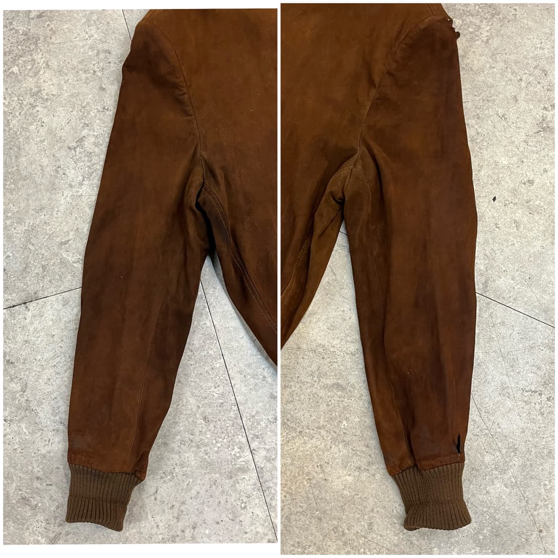 빈티지 양가죽 스웨이드 레더 자켓 브라운 L #csz2553  상품이미지5