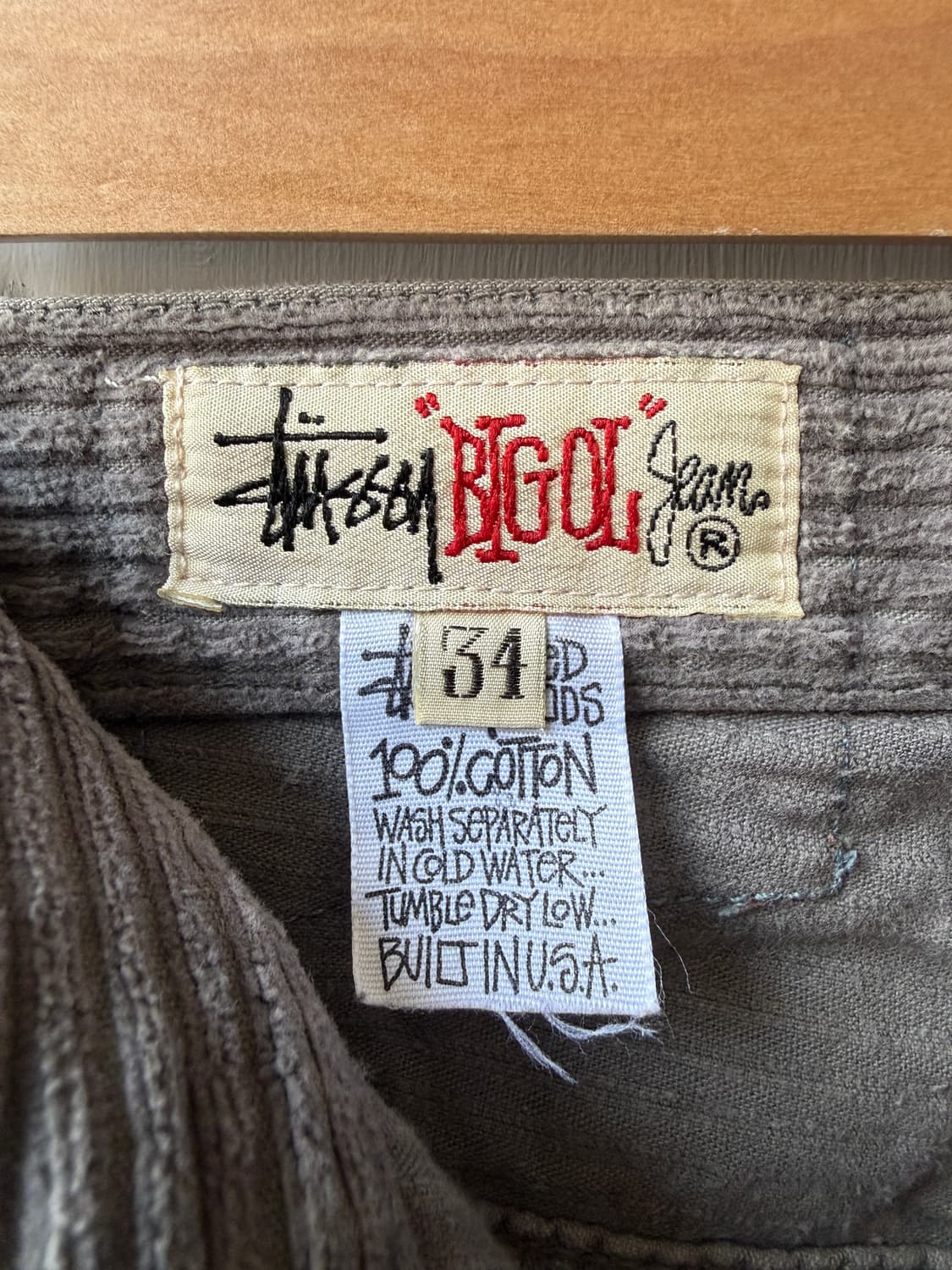 90s 스투시 빅올진 코듀로이 팬츠 34in 상품이미지6