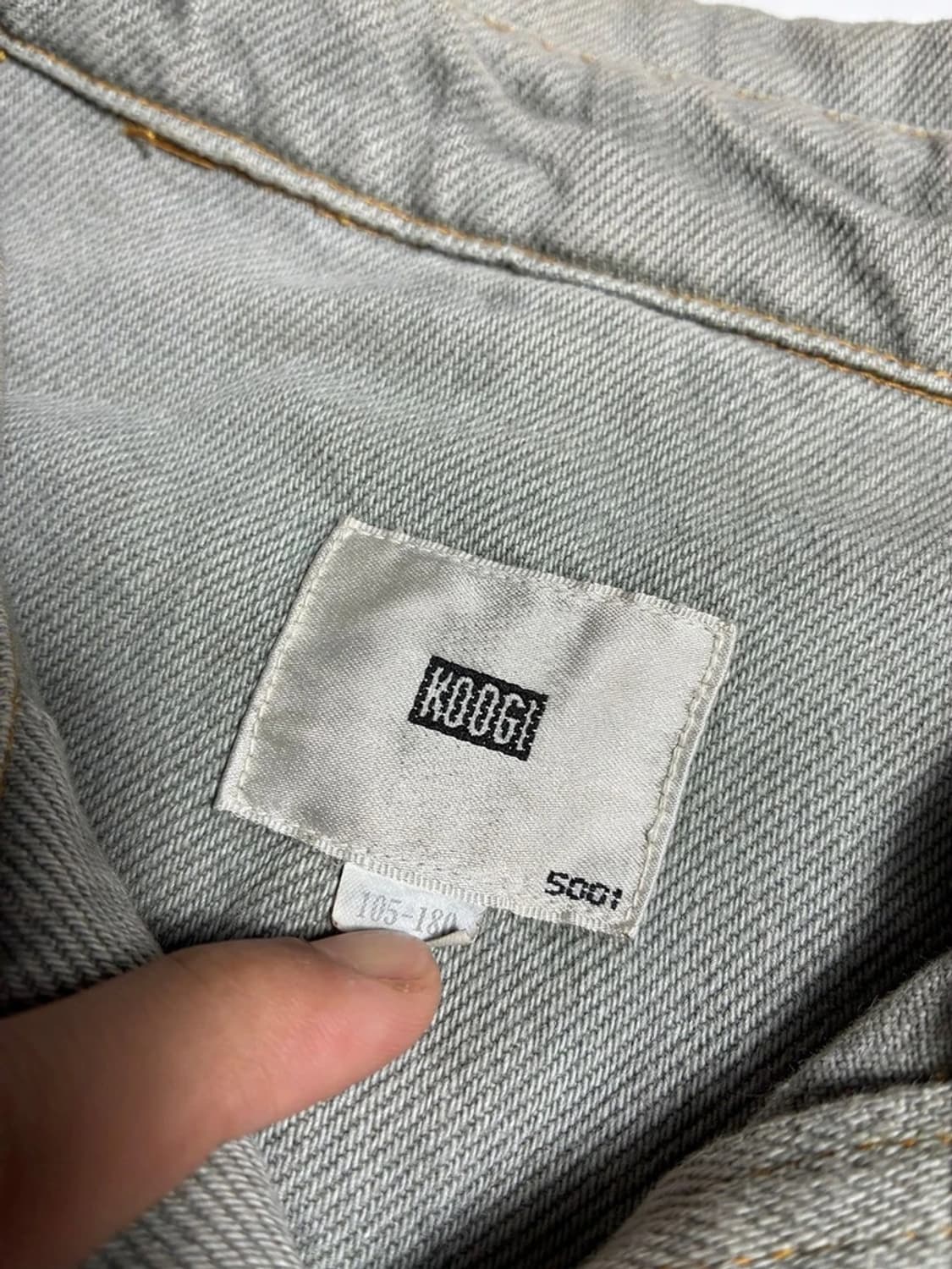 쿠기 KOOGI 00'S 페이딩 코치 데님 자켓 R1438 상품이미지7
